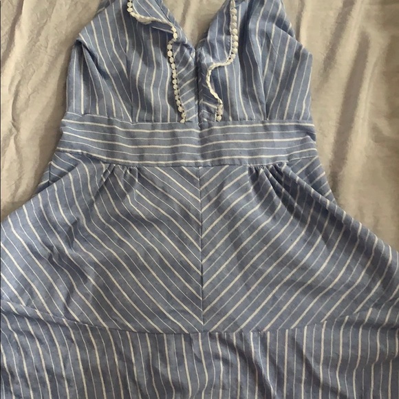 Fiali Striped Halter Dress with Open Back - Picture 3 of 6